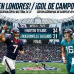 Los Texans Escapan con la Victoria 34-31 Sobre los Jaguars en el Último Segundo